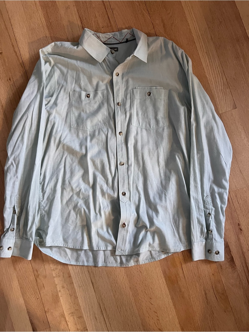 Toad&Co Light Blue Men's Casual Button-Down Shirt